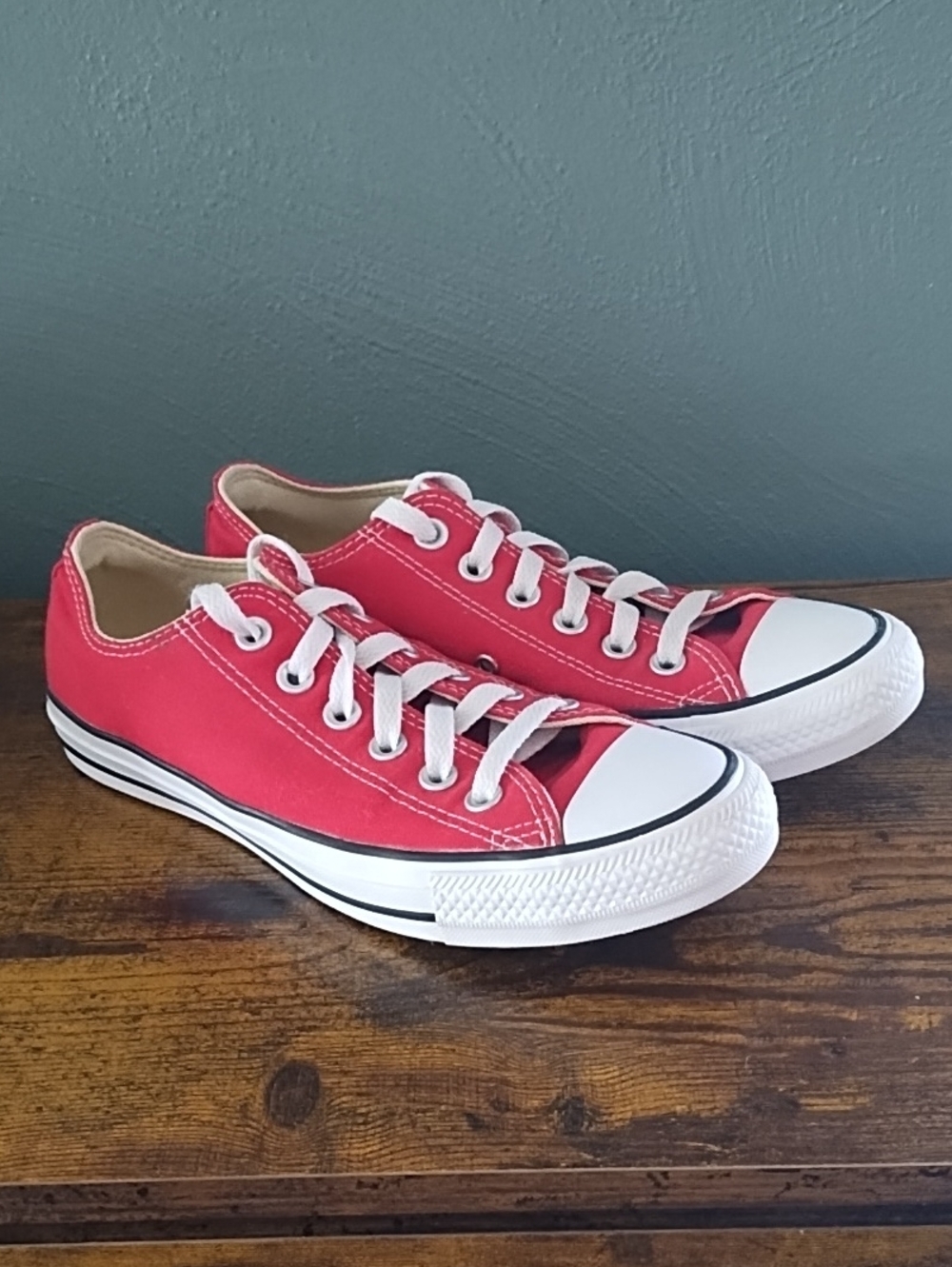 Converse Chuck Taylor All Star Low Top Red Sneakers Unisex Sz M 5 W 7 Shoes
